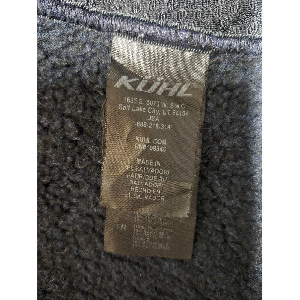 Kuhl Interceptr Vest Men's L Navy Blue Fleece Full Zip Outdoor Hiking - Picture 5 of 7